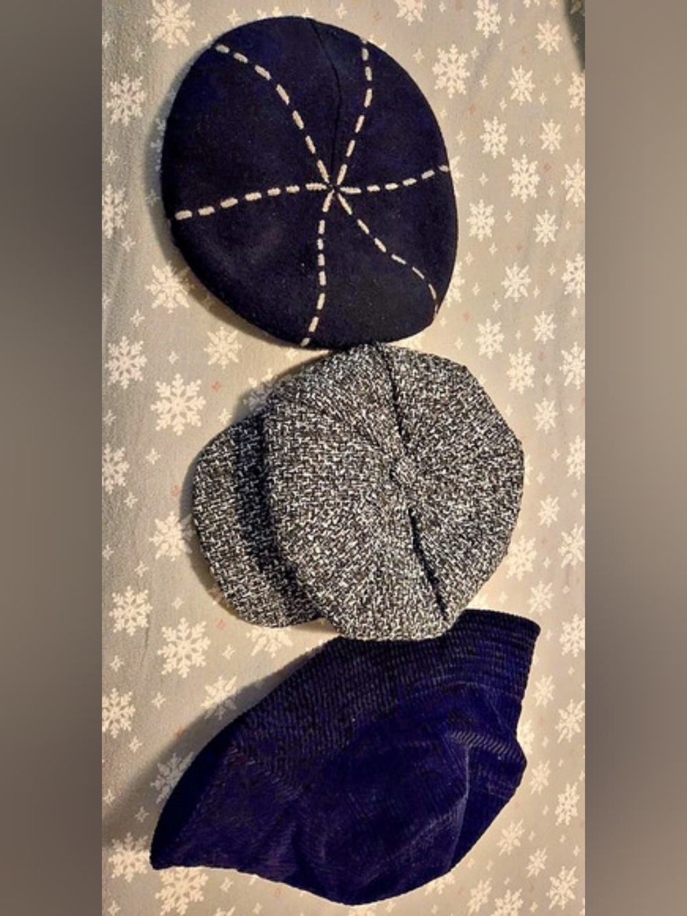 3-Piece Hat Bundle in Black & Gray